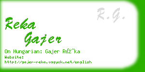 reka gajer business card